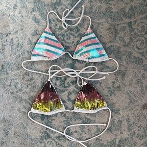 Victoria's Secret sequin Bikini Tops